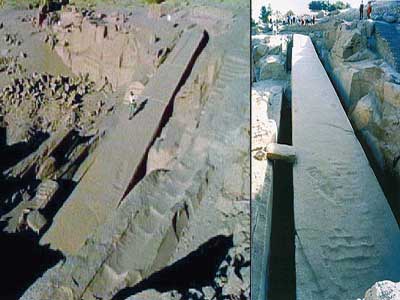 Giant unfinished Obelisk Aswan Egypt Giant unfinished Obelisk Aswan Egypt